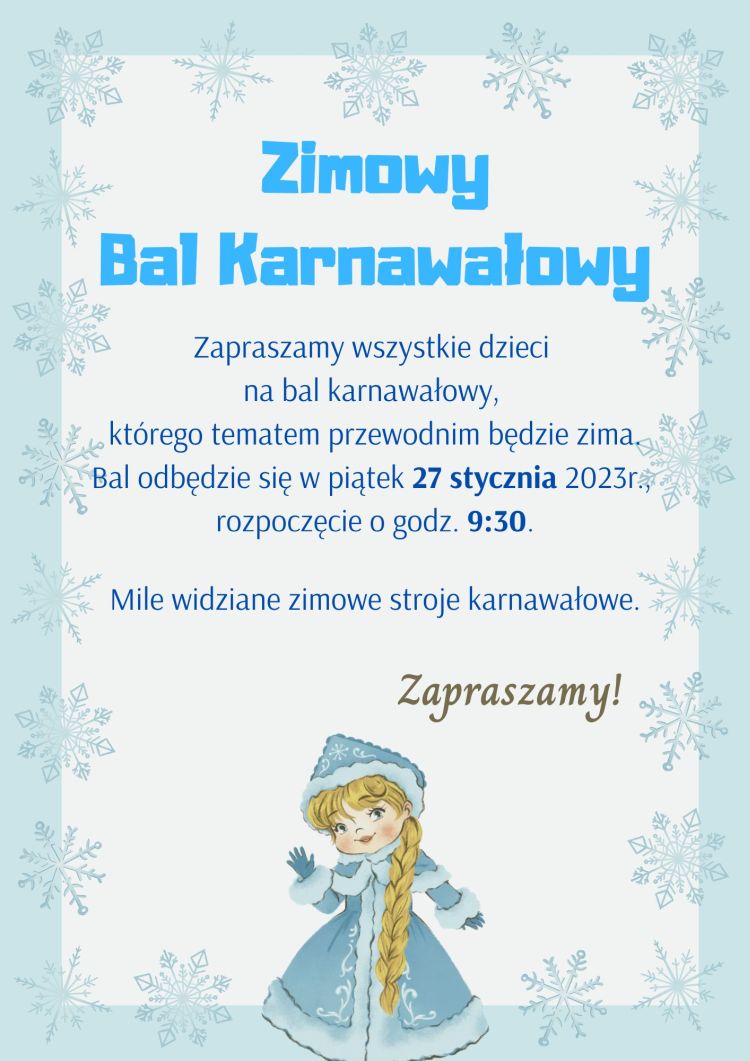 Zimowy Bal Karnawałowy