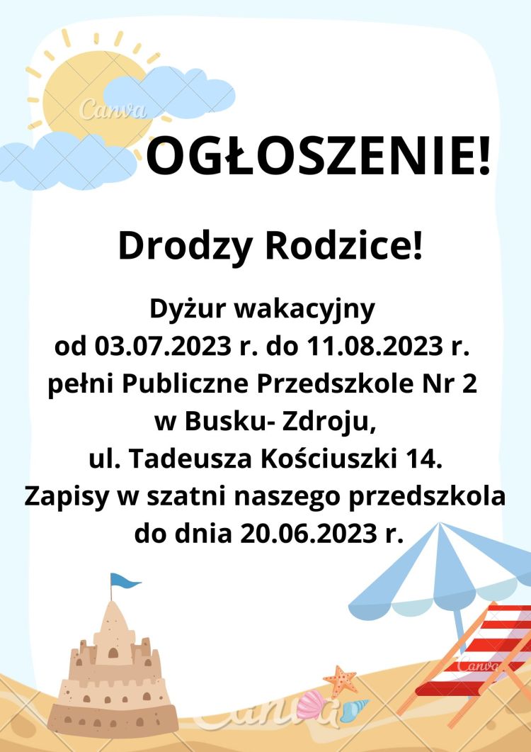 Dyżur wakacyjny